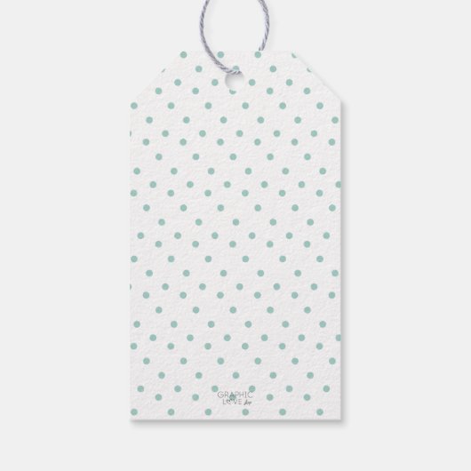 Sweet Elephant Neutral Baby shower Bedankt Cadeaulabel (Achterkant)