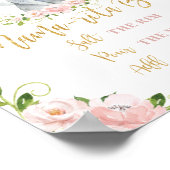 Sweet Elephant Pink Floral Gold Mama-rita Bar Sign Poster (Hoek)