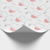 Sweet Elephant Seamless Pattern Design  Cadeaupapier (Hoek)