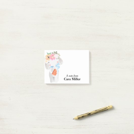 Sweet Elephant - Speciaal Post-it® Notes (Op bureau)