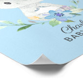 Sweet Elephant Welcome Baby shower Poster (Hoek)