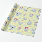 Sweet- en afspeelbare Baby olifanten: Perfect ompa Cadeaupapier (Uitgerold)