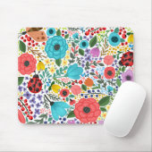 Sweet en Colorful Floral Ditsy | Mousepad Muismat (Met muis)
