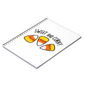 Sweet en Corny Funny Corn Kernels Pun Notitieboek (Linkerzijde)