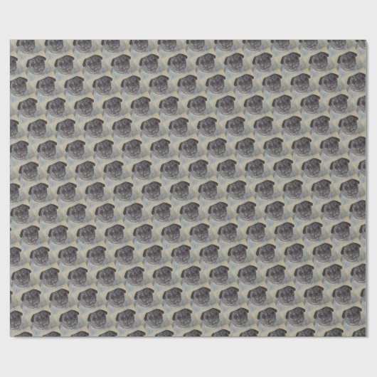 SWEET EN CUTE PUG CADEAUPAPIER (Vlak)