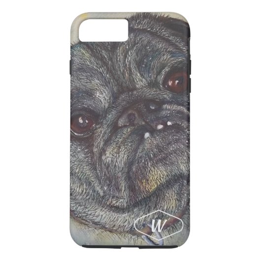 SWEET EN CUTE PUG Case-Mate iPhone CASE (Achterkant)