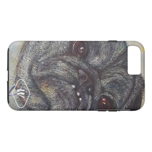 SWEET EN CUTE PUG Case-Mate iPhone CASE (Achterkant (Horizontaal))