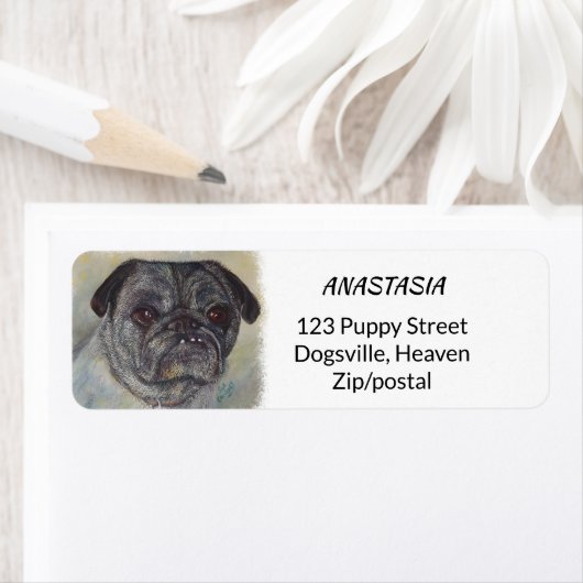 SWEET EN CUTE PUG ETIKET (Insitu)