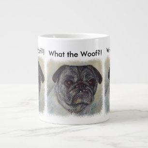 SWEET EN CUTE PUG GROTE KOFFIEKOP