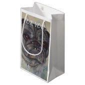 SWEET EN CUTE PUG KLEIN CADEAUZAKJE (Voorkant Gekanteld)