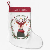 Sweet en feestelijke kerstfeestdag kleine kerstsok (Voorkant)