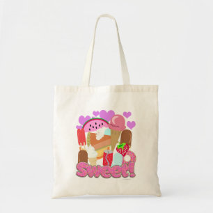 Sweet- en Fun Cute Dessert Time Tote Bag