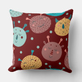 Sweet- en Gekke Alien-monsters Kussen (Voorkant)