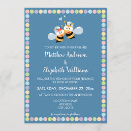 Sweet en kleurrijk stemmiddel voor het huwelijk kaart