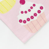 Sweet- en kleurrijke cupcake-patroon fleece deken (Hoek)