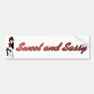 Sweet- en Sassy-Bumperstickers Bumpersticker