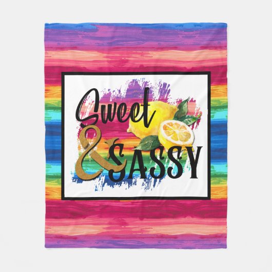 Sweet en Sassy Fleece Deken (Voorkant)