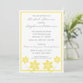 Sweet en Sassy Flowers Bridal Shower Invitation Kaart (Staand voorkant)