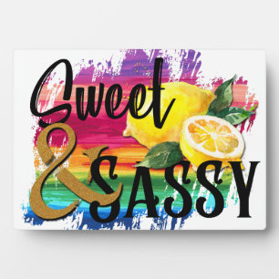 Sweet en Sassy Fotoplaat