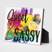 Sweet en Sassy Fotoplaat (Zijkant)