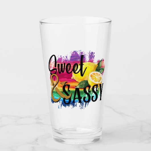 Sweet en Sassy Glas (Voorkant)
