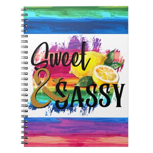 Sweet en Sassy Notitieboek (Voorkant)