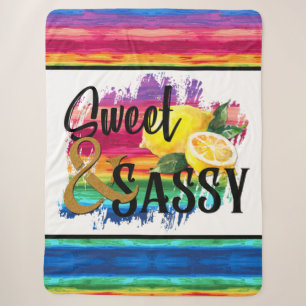 Sweet en Sassy Sherpa Deken