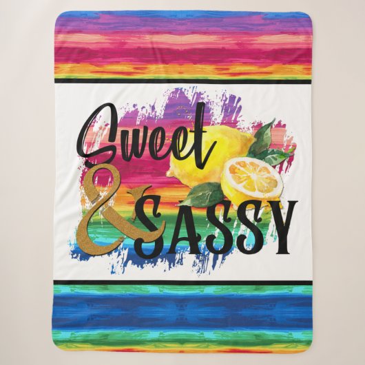 Sweet en Sassy Sherpa Deken (Voorkant)