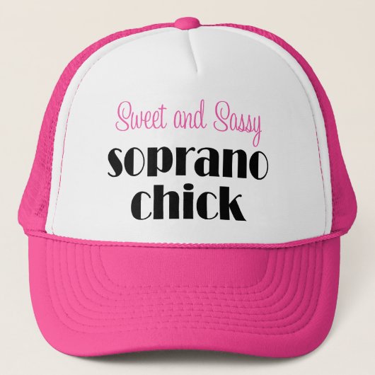 Sweet en Sassy Soprano Chick Trucker Pet (Voorkant)