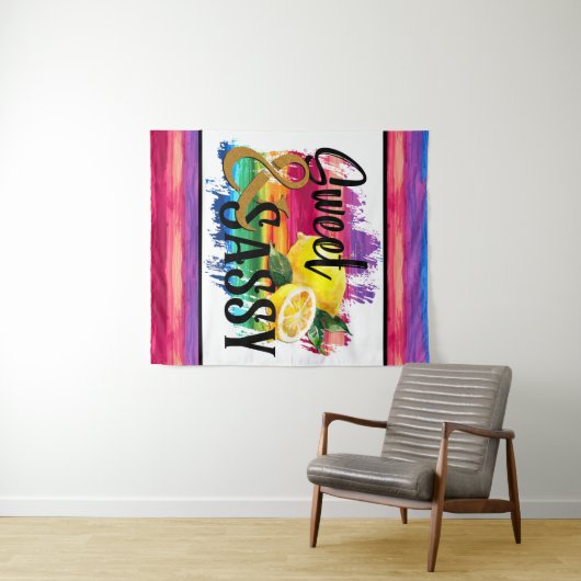 Sweet en Sassy Wandkleed (In Situ (horizontaal))