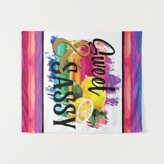 Sweet en Sassy Wandkleed (Voorkant (horizontaal))