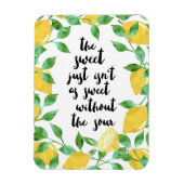 Sweet en Sour Lemon Quote Magnet Magneet (Verticaal)