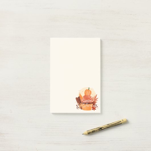 Sweet en Spicy Post-it® Notes (Op bureau)