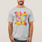 Sweet- en Spicy-regenboogvallen T-shirt (Voorkant)