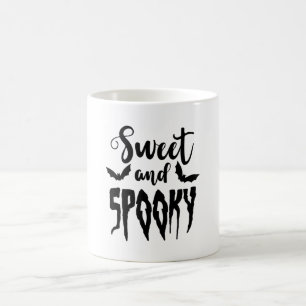 Sweet en Spooky Cool Halloween Gezegde Koffiemok