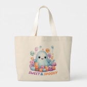 Sweet en Spooky Grote Tote Bag (Achterkant)