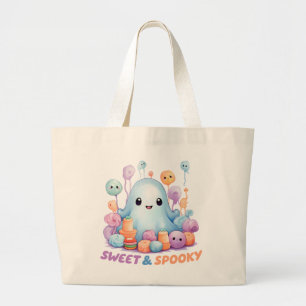 Sweet en Spooky Grote Tote Bag