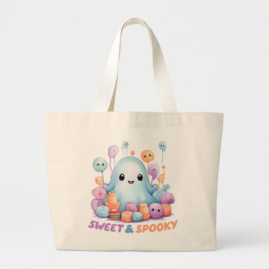 Sweet en Spooky Grote Tote Bag (Voorkant)