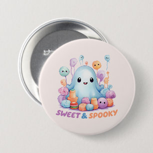 Sweet en Spooky Ronde Button 7,6 Cm