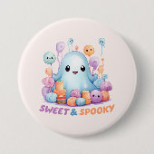 Sweet en Spooky Ronde Button 7,6 Cm (Voorkant)