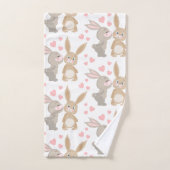 Sweet Enamored Bunnies Bad Handdoek (Handdoek)