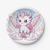 Sweet Enchanted Dragon Baby shower Papieren Bordje (Voorkant)