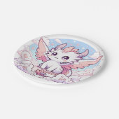 Sweet Enchanted Dragon Baby shower Papieren Bordje (Gekanteld)