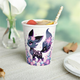 Sweet Enchanted Fox Baby shower Papieren Bekers