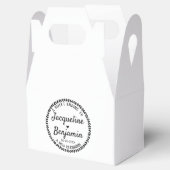 Sweet Ending Nieuw Begin Rustieke Krans Bruiloft Bedankdoosjes (Geopend)