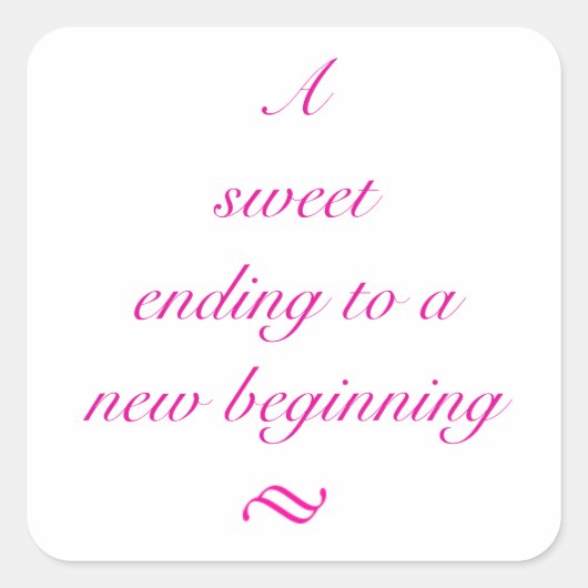 Sweet Ending Sticker (Voorkant)