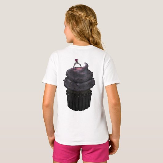Sweet Engagement Cupcake T-shirt (Achterkant volledig)