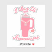 Sweet Epic Trendy Cup Accessories Fun Design  Sticker (Vel)