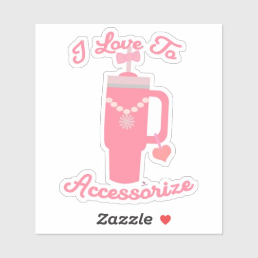 Sweet Epic Trendy Cup Accessories Fun Design  Sticker (Vel)