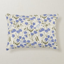 Sweet erwt blauw en crème cottage core ontwerp